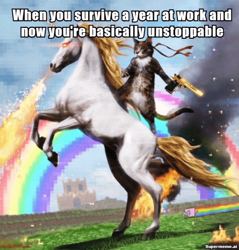 Funny 1 year work anniversary meme 12