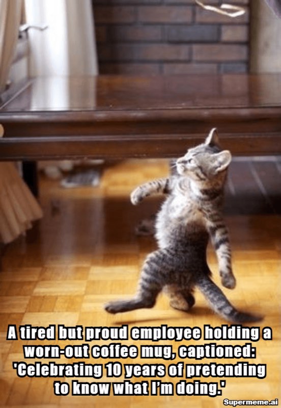 Funny 10 year work anniversary meme 6