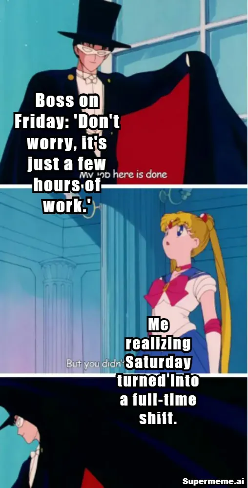 Funny saturday work meme 10