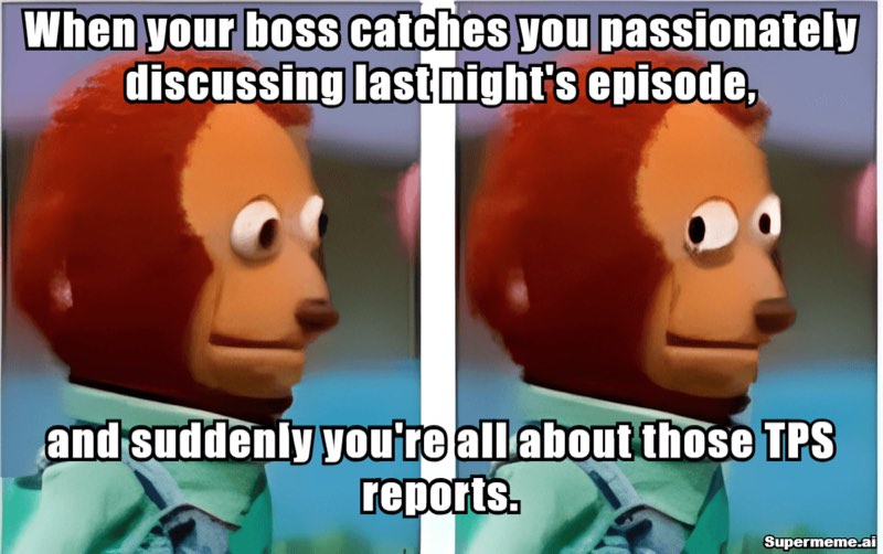 Side Eye meme: The universal “pretend you weren’t just talking about the boss” pivot.
