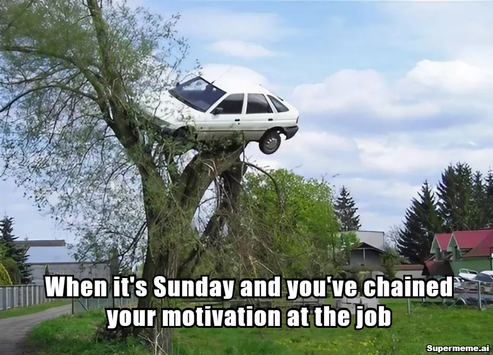 Funny sunday work meme 9